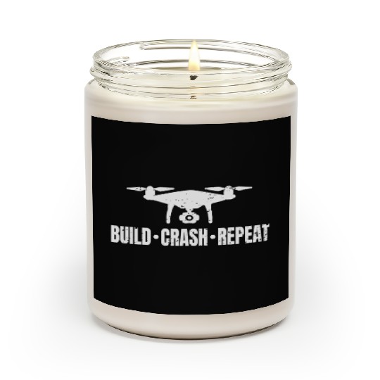 drone build crash repeat drone pilot Scented Candles