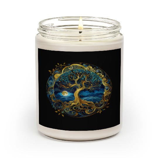 Irish Nordic Celtic Tree of Life Yggdrasil Scented Candles