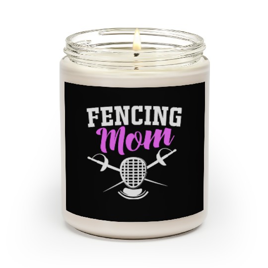 Sword Fighting Fencers Sabre Fencing Mom Scented Candles