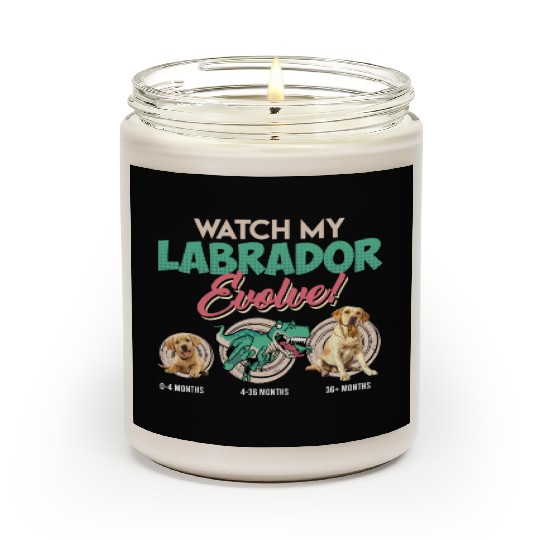 Labrador Lover WATCH MY LABRADOR EVOLVE Scented Candles