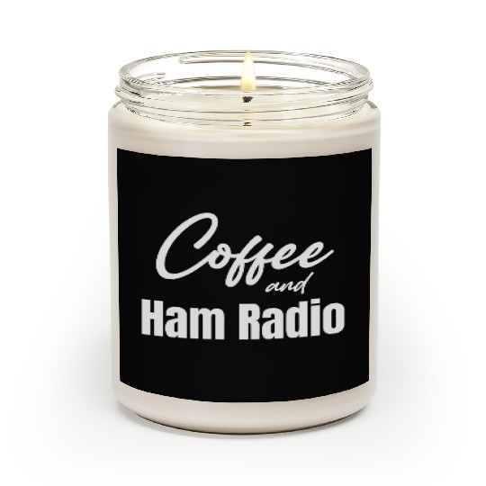 Coffee And Ham Radio Funny Antenna Antique Scented Candles