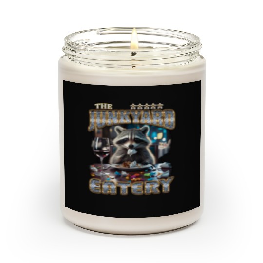 The Junkyard Eatery Funny Raccoon Bootleg Scented Candles