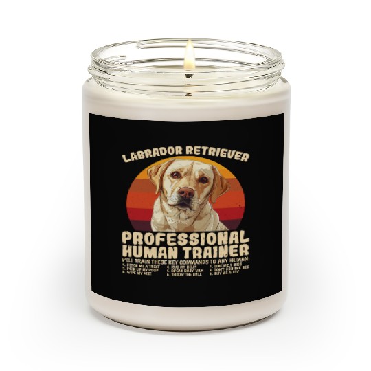 LABRADOR RETRIEVER PROFESSIONAL HUMAN TRAINER Scented Candles