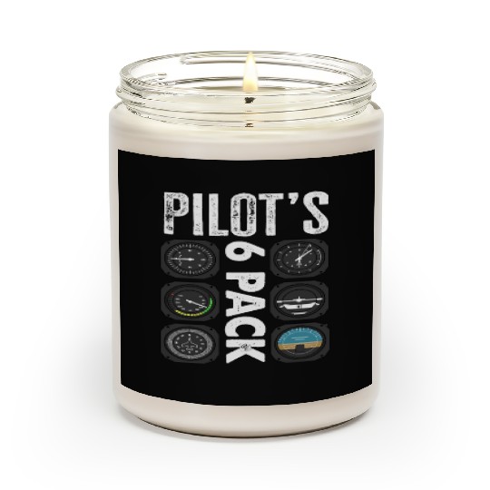 Pilots 6 Pack Funny Pilot Scented Candles