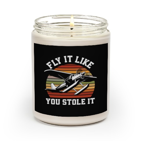 Funny Sport Pilot Pilots Scented Candles