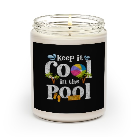 Pool Party Diving Vacation Swimming Trunks Scented Candles