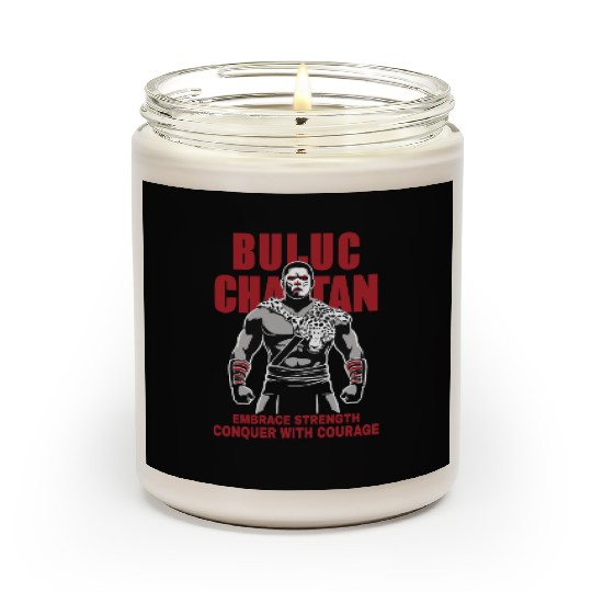 Maya God, Buluc Chabtan Embrace Strength Conquer Scented Candles
