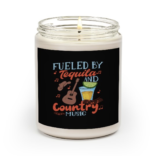 Fueled By Tequila And Country Music Western Cowboy Scented Candles