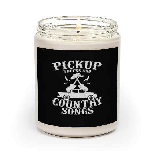 Pickup Trucks and Country Songs Cowboy Western Scented Candles