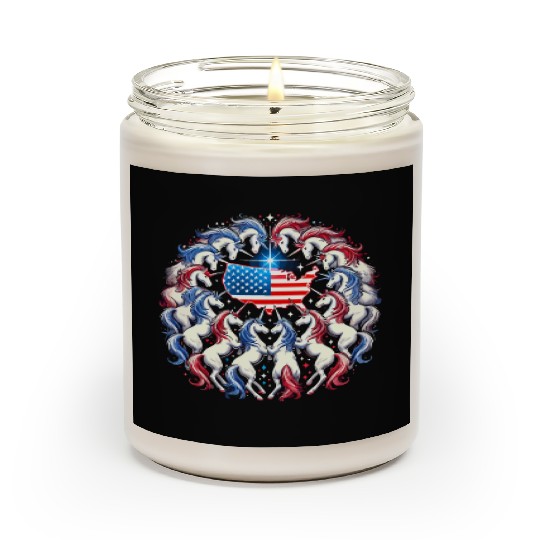 Star-Spangled Unicorn with American Pride and Scented Candles
