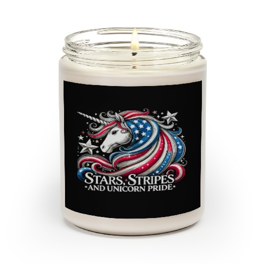 Star-Spangled Unicorn with American Pride and Scented Candles
