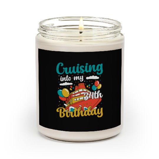 Cruising Into My 34th Birthday Cruise Vacation Scented Candles
