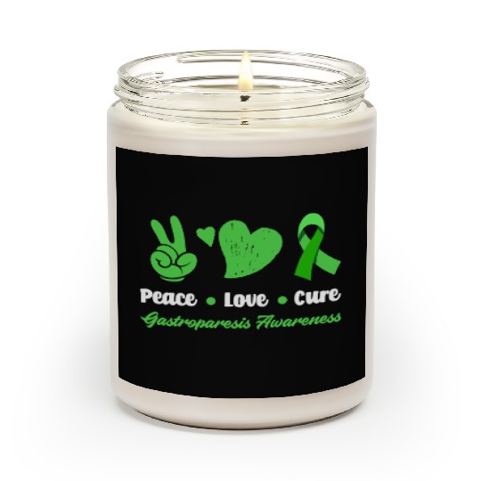 Peace Love Cure Gastroparesis Awareness Scented Candles