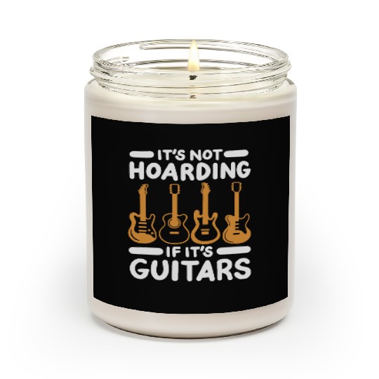 Guitars Guitar player Guitarist Scented Candles