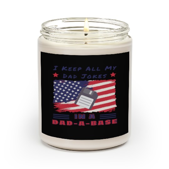 Funny dad jokes from son or daughter fathers day Scented Candles