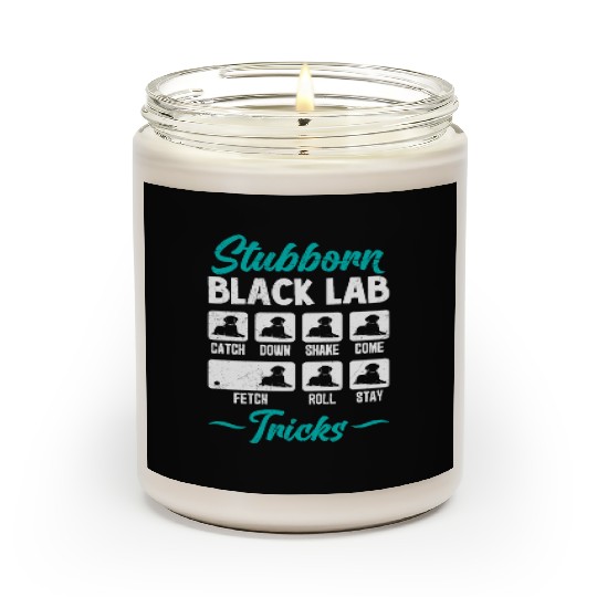 Labrador STUBBORN BLACK LAB TRICKS Labrador Scented Candles