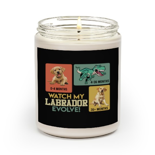 Labrador Lover WATCH MY LABRADOR EVOLVE Scented Candles