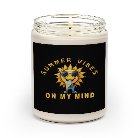 Summer Vibes Sunflower Scented Candles