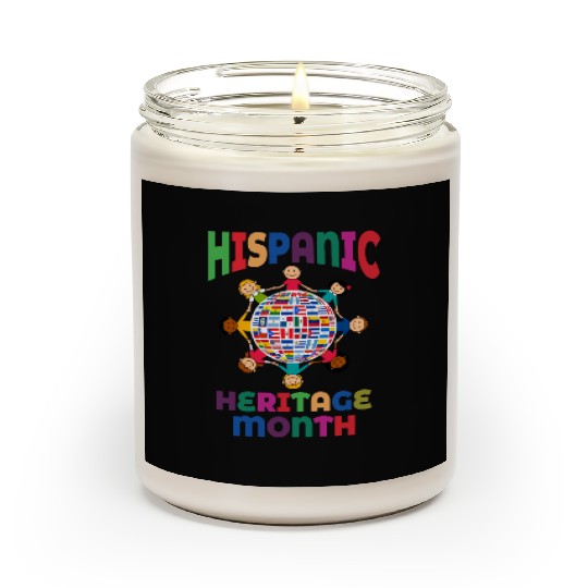 Hispanic Heritage Month Kids Countries Flags World Scented Candles