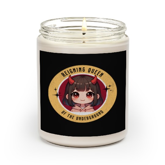 Queen of underground mean girl cute kawaii design Scented Candles