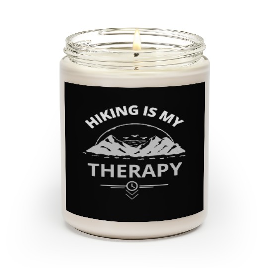 Hiking Is My Therapy Mental Health Hiking Scented Candles