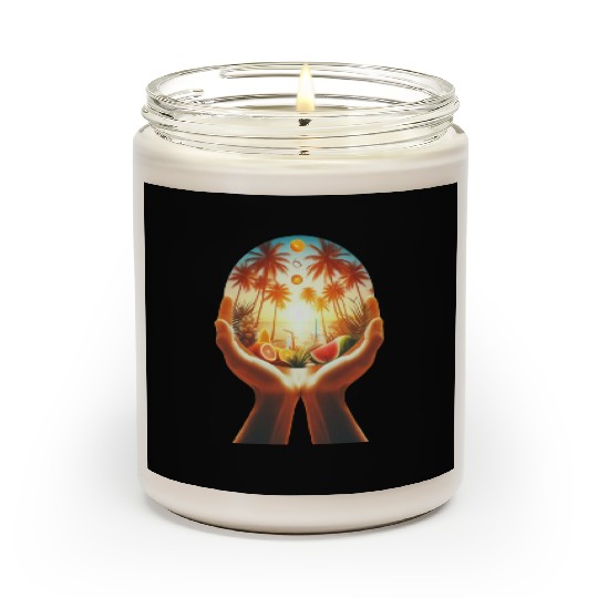 Sunset Paradise: Embrace the Season: Tropical Vibe Scented Candles