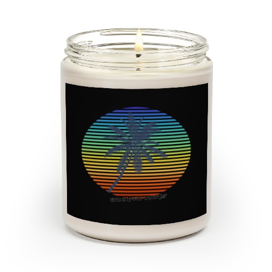 Summer Rainbow Palm Scented Candles