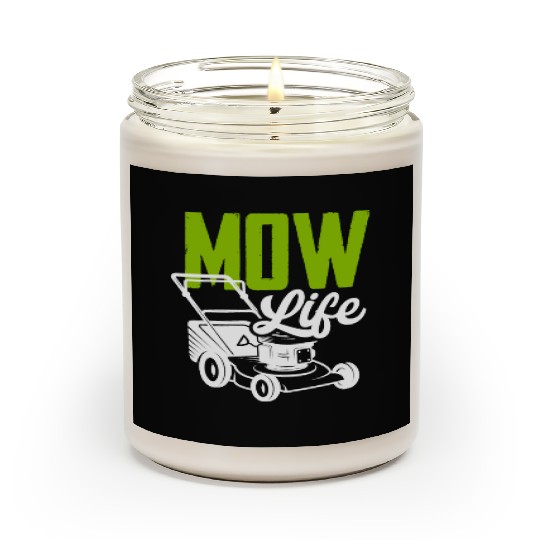 Landscaper Gardener Lawn Mowing Life Scented Candles