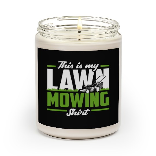 Landscaper Gardener Lawn Mowing Scented Candles