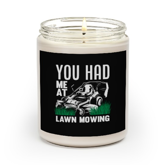 Landscaper Gardener Lawn Mowing Hobby Scented Candles