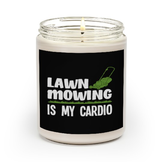 Landscape Gardener Lawn Mowing Cardio Scented Candles