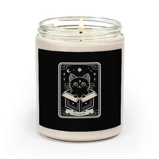 Mystical Hermit Black Cat Tarot Scented Candles