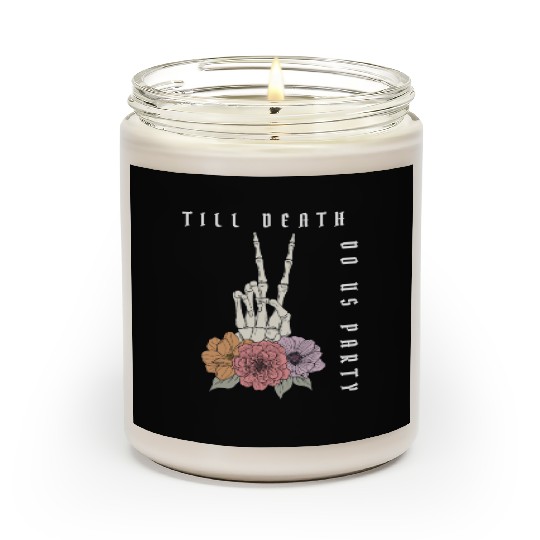 Funny Bachelorette Party Til Death Do Us Party Scented Candles