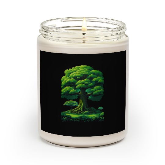 Enchanted Forest Motif - Whimsical Nature-Inspired Scented Candles