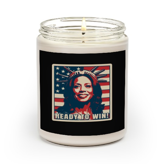 Kamala Harris, Election 2024, Ready To Win Scented Candles