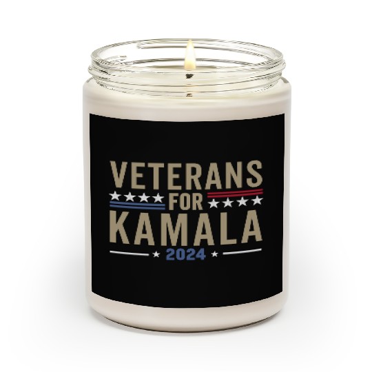 Veterans For Kamala Harris 2024 Election Scented Candles