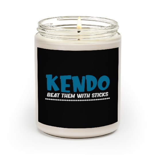 Kendo Beat Them With Sticks Ninjutsu Fencing Scented Candles