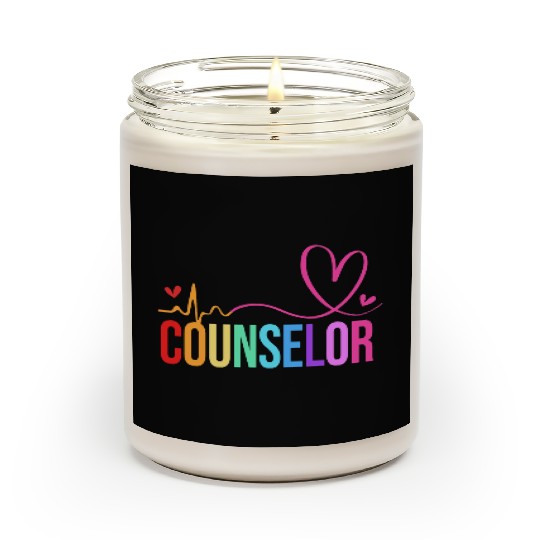 Retro Counseling Awareness School Counselor Scented Candles