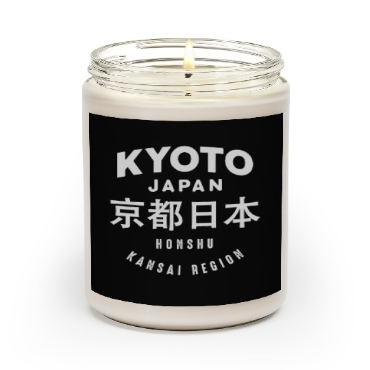 Kyoto City Japan Vintage Travel Design Scented Candles