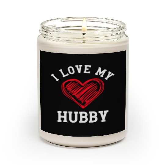 I Love My Hubby Scented Candles