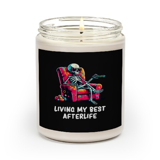 Skeleton - Skeleton Humor - Skeleton Dark Humor Scented Candles