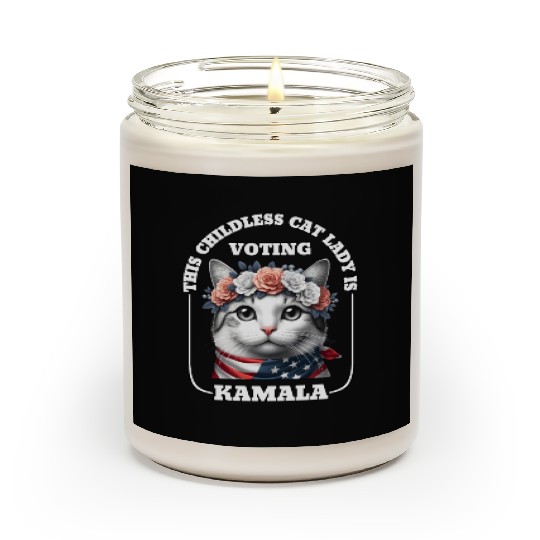 This childless cat lady is voting Kamala Harris Scented Candles