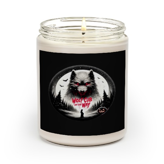 Spooky Halloween Baby Announcement Scented Candles