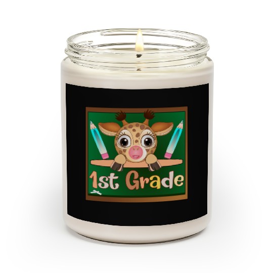 Back to school - 1st Grade Giraffe Scented Candles