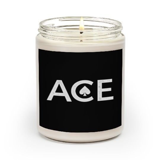 Ace of Spades Texas Hold'em Playing Card Poker Scented Candles