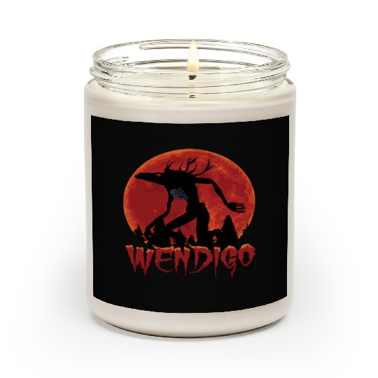 Cryptid Monsters Folk Wendigo Cryptid Creepy Scented Candles