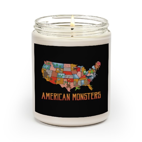 American Monsters Cryptid Monsters Myth Creatures Scented Candles