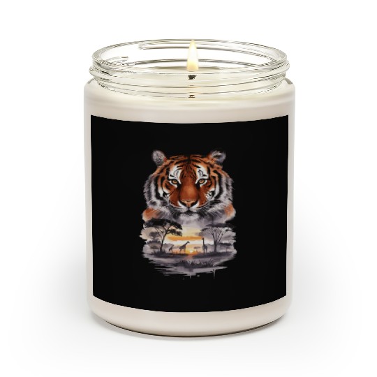Tiger Paradise Jungle for a Tiger lovers Scented Candles