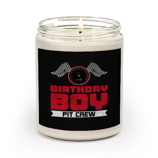 Birthday Boy Pit Crew Racing Race Car Costume Scented Candles