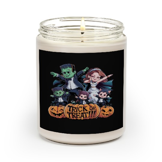 halloween Franken n Werewolf family Scented Candles